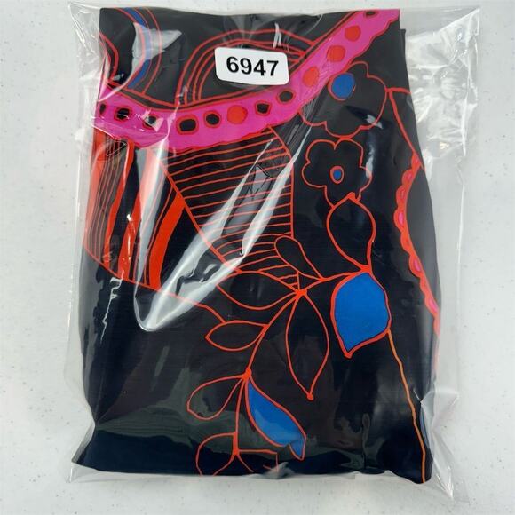 Tibi New York Women's M Multicolor Geometric Halter Bubble Hem Dress‎ - Picture 11 of 11